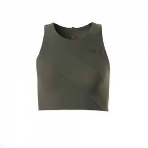 Beetle Green Tracksmith Bell Lap Women's Tops Singapore | MXRLJ-5972