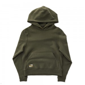 Beetle Green Tracksmith Trackhouse Women's Sweatshirt Singapore | KZLXY-6285