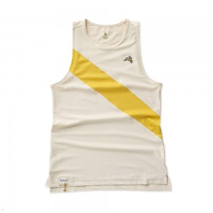 Birch/Goldenrod Tracksmith Van Cortlandt Women's Singlet Singapore | DHXLY-5268