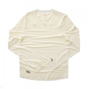 Birch Tracksmith Harrier Long Sleeve Men's Shirts Singapore | PJSML-4510