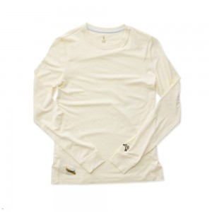 Birch Tracksmith Harrier Long Sleeve Women's Shirts Singapore | PRMUQ-0286