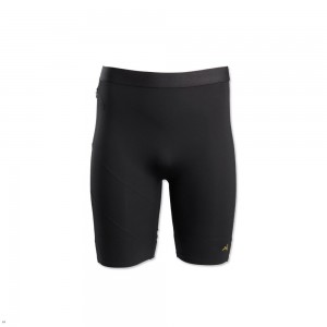 Black Tracksmith Allston Half Men's Tights Singapore | TLNBW-8591