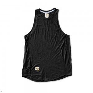 Black Tracksmith Harrier Women's Tank Singapore | TVYZR-4257