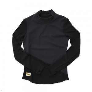 Black Tracksmith NDO Wind-Block Mockneck Women's Shirts Singapore | MFHTO-6184