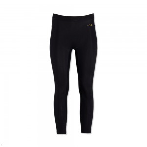 Black Tracksmith Turnover Crop Women's Tights Singapore | APLCB-3976