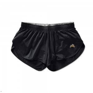 Black Tracksmith Twilight Split Women's Shorts Singapore | QZPYB-5904