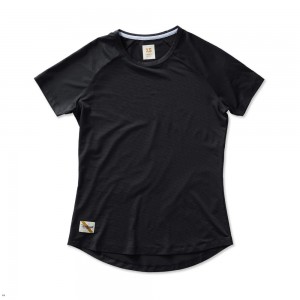 Black Tracksmith Twilight Women's Tee Singapore | YPKJN-9467