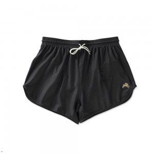 Black Tracksmith Van Cortlandt Grand Women's Shorts Singapore | UHSBL-3496