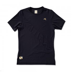 Black Tracksmith Van Cortlandt Men's Tee Singapore | KQXSU-9532