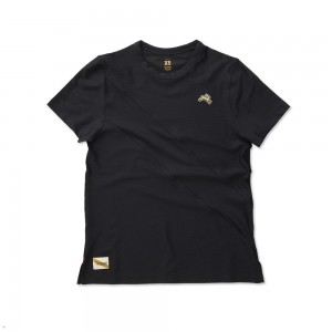 Black Tracksmith Van Cortlandt Women's Tee Singapore | XMSCV-9274