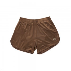 Brown Tracksmith Twilight Women's Shorts Singapore | KGFMH-4689