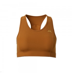 Caramel Tracksmith Allston Women's Bra Singapore | HWGZQ-5613