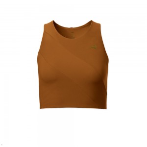 Caramel Tracksmith Bell Lap Women's Tops Singapore | ZIMAO-4629