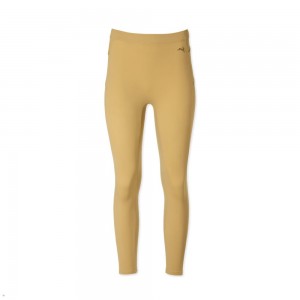 Chestnut Tracksmith Turnover Crop Women's Tights Singapore | KFEYS-5630