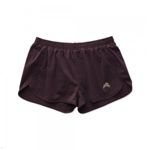 Dark Aubergine Heather Tracksmith Session Women's Shorts Singapore | ETPRW-8236