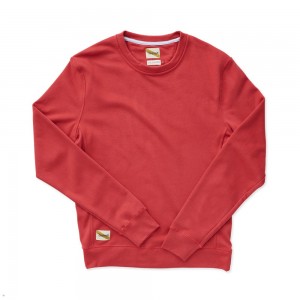 Dark Rose Tracksmith Trackhouse Midweight Crew Men's Sweatshirt Singapore | ANUEG-8716