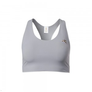 Dark Silver Tracksmith Run Cannonball Run Women's Bra Singapore | KIJHL-5426