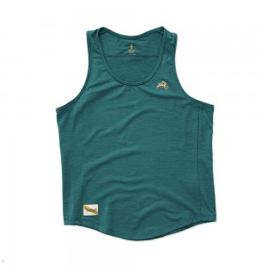 Dark Spruce Tracksmith Session Women's Tank Singapore | OQAVS-1849