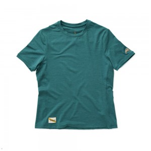 Dark Spruce Tracksmith Session Women's Tee Singapore | JWLID-7418