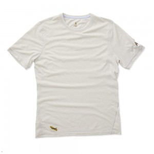 Dawn/Eggshell Tracksmith Horizon Men's Tee Singapore | NPEVF-3826