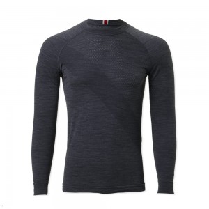 Ebony Tracksmith Brighton Men's Base Layer Singapore | IGONF-0374