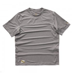 Frost Gray Tracksmith Session Men's Tee Singapore | YLXEI-3184