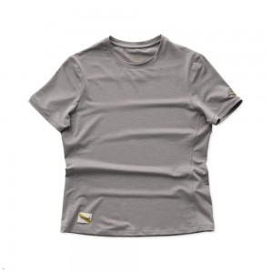 Frost Gray Tracksmith Session Women's Tee Singapore | XROFD-0478