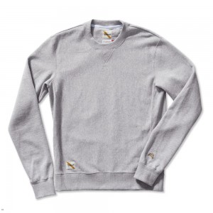 Gray Tracksmith Trackhouse Crew Men's Sweatshirt Singapore | KRZVT-8293