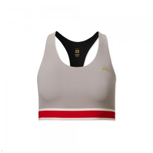 Grey Tracksmith Run Women's Bra Singapore | NCSBP-4872