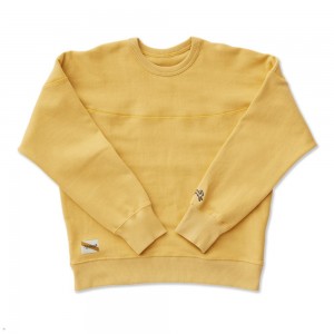 Honey Tracksmith Trackhouse Crew Women's Sweatshirt Singapore | KQFUA-2680