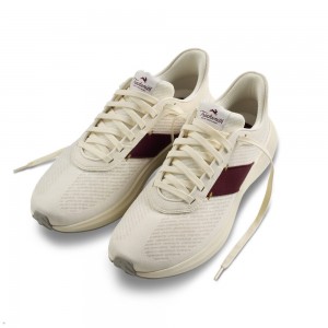 Ivory/Wine Tracksmith Eliot Runner Men's Shoes Singapore | XTYBE-9260