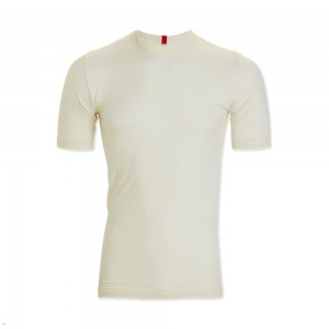 Ivory Tracksmith Brighton Base Layer Men's Tee Singapore | QTMCO-9784