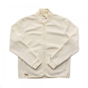 Ivory Tracksmith Fens Fleece Men's Jacket Singapore | OCLSP-2580