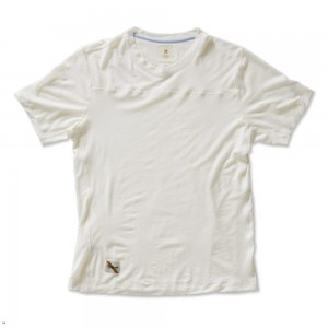 Ivory Tracksmith Harrier Men's Tee Singapore | RXKWM-8239