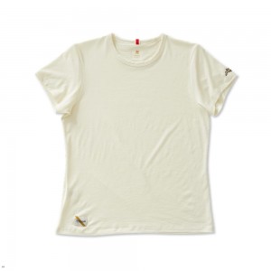 Ivory Tracksmith Harrier Women's Tee Singapore | RLIUD-0841