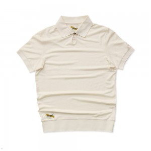 Ivory Tracksmith Rapid Transit Polo Women's Shirts Singapore | KMFNS-9763