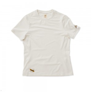 Ivory Tracksmith Session Women's Tee Singapore | BJMTX-3658