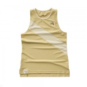 Khaki/Putty Tracksmith Van Cortlandt Women's Singlet Singapore | NBYOK-8412