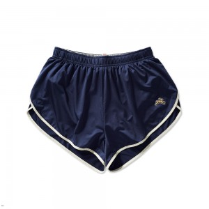 Navy/Ivory Tracksmith Twilight Split Men's Shorts Singapore | SNAOM-2038