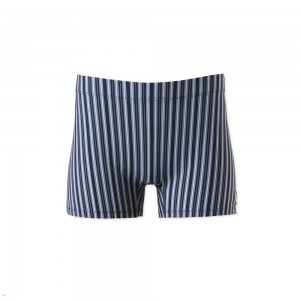 Navy Double Stripe Tracksmith Run Cannonball Run Short Women's Tights Singapore | LYZAX-0541