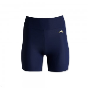 Navy Tracksmith Allston Women's Shorts Singapore | QIFDK-4783