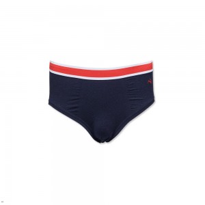 Navy Tracksmith Brighton Briefs Men's Underwear Singapore | YFAWK-1762