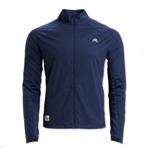 Navy Tracksmith Session Men's Jacket Singapore | AWSQC-0235