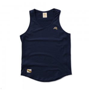 Navy Tracksmith Session Women's Tank Singapore | ARDCN-3142