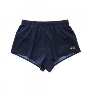 Navy Tracksmith Strata Men's Shorts Singapore | ZQEOW-1603