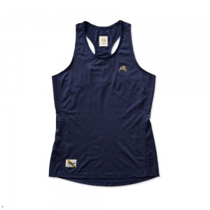 Navy Tracksmith Twilight Women's Tank Singapore | XCMZV-9076