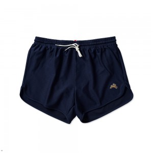 Navy Tracksmith Van Cortlandt Men's Shorts Singapore | UDONR-1598