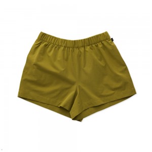 Olive Tracksmith Rapid Transit Women's Shorts Singapore | VHFCM-1237