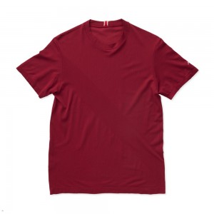 Pomegranate Tracksmith Cambridge Men's Tee Singapore | NVYAP-0538