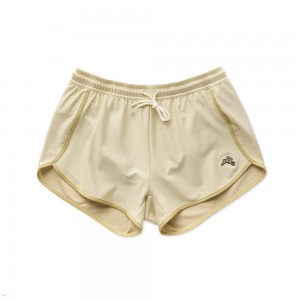 Putty/Khaki Tracksmith Van Cortlandt Women's Shorts Singapore | PXCDE-5920